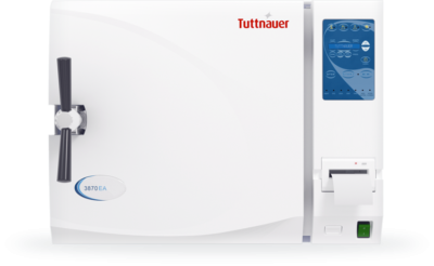 Sterilizer Autoclave EZ Large Capacity 15"Dia x 30"D Chamber Size, 230V Automatic w/Printer, 22 Gallon, Supplied with a 3 shelf stand (1/EA) by Tuttnauer USA Co. Ltd.  ID 3870EAP
